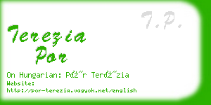 terezia por business card